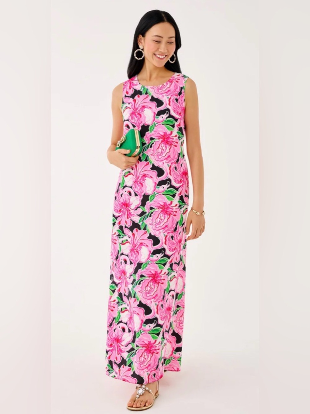 Lilly Pulitzer Iris Silk Maxi Dress 6